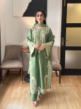 3PC Pistachio Embroidered