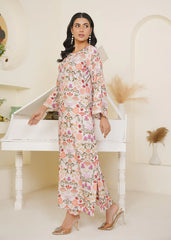 2PC Light Pink Kaftan