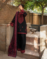 Red Scarlet 3 Pc Stitched