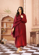 3PC Mehroo Embroidered