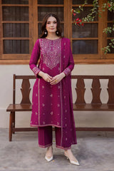 3PC laaj Embroidered