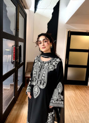 3PC Alize Black Embroidered