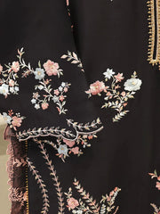 Haniya Black  Embroidered 3pc