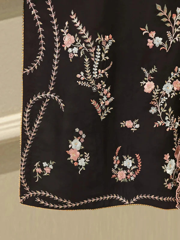 Haniya Black  Embroidered 3pc