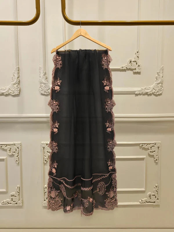 Haniya Black  Embroidered 3pc