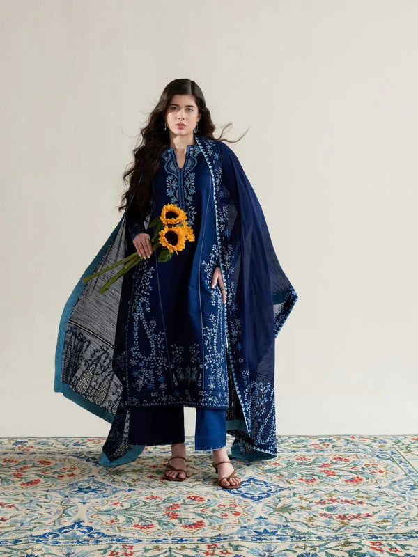 3Pc Pakeeza Embroidered