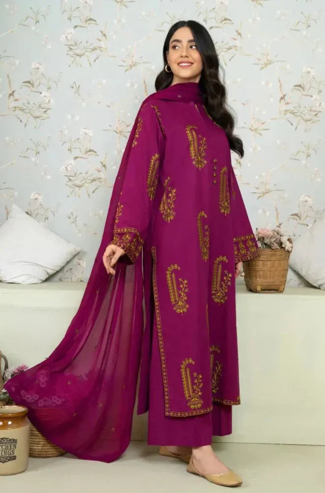 Amber Embroidered 3-PC