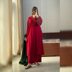 Abroo Maroon 3PC