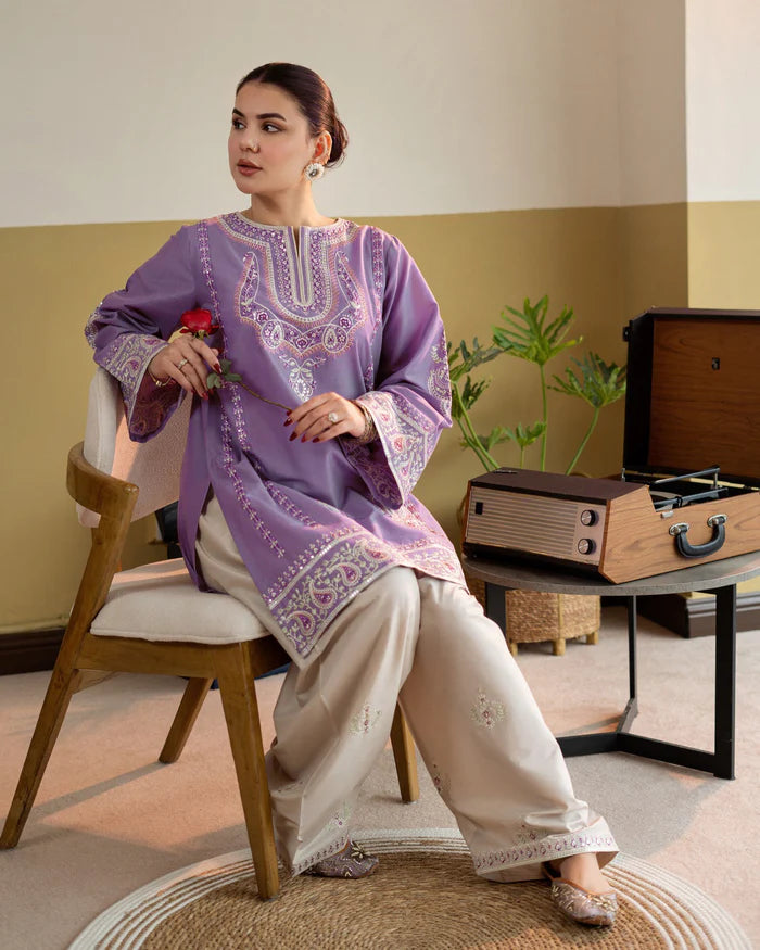 2Pc Zirwah Embroidered