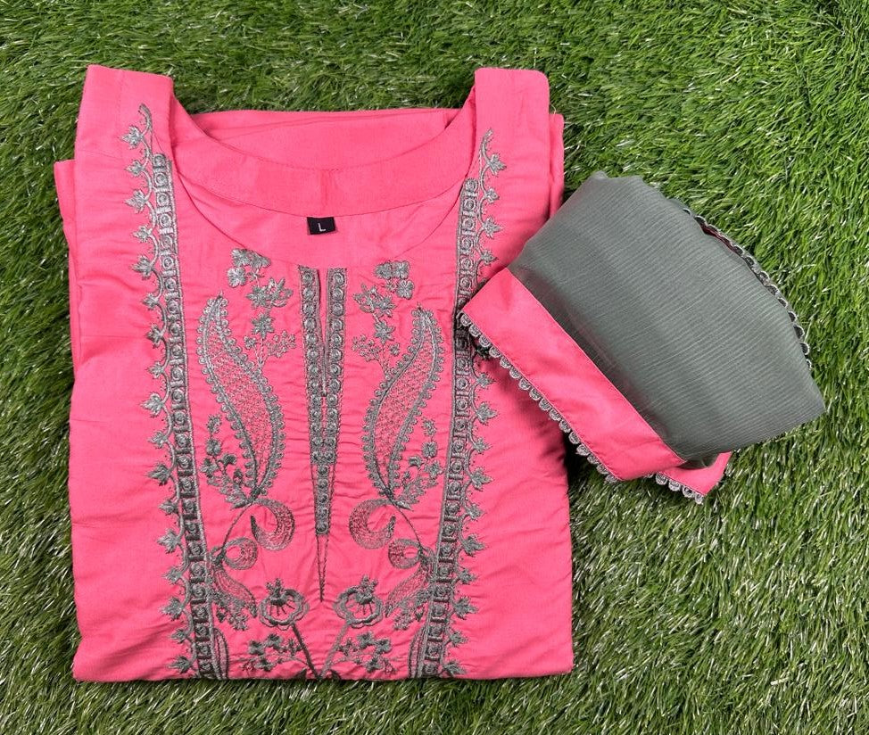 PEARL EMBROIDERED 3PC