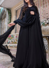 JET BLACK FROCK 2PC  STITCHED