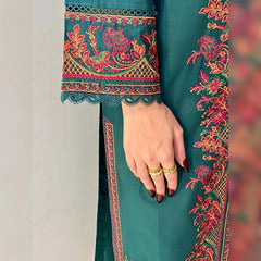 ROYAL green EMBROIDERED 3PC