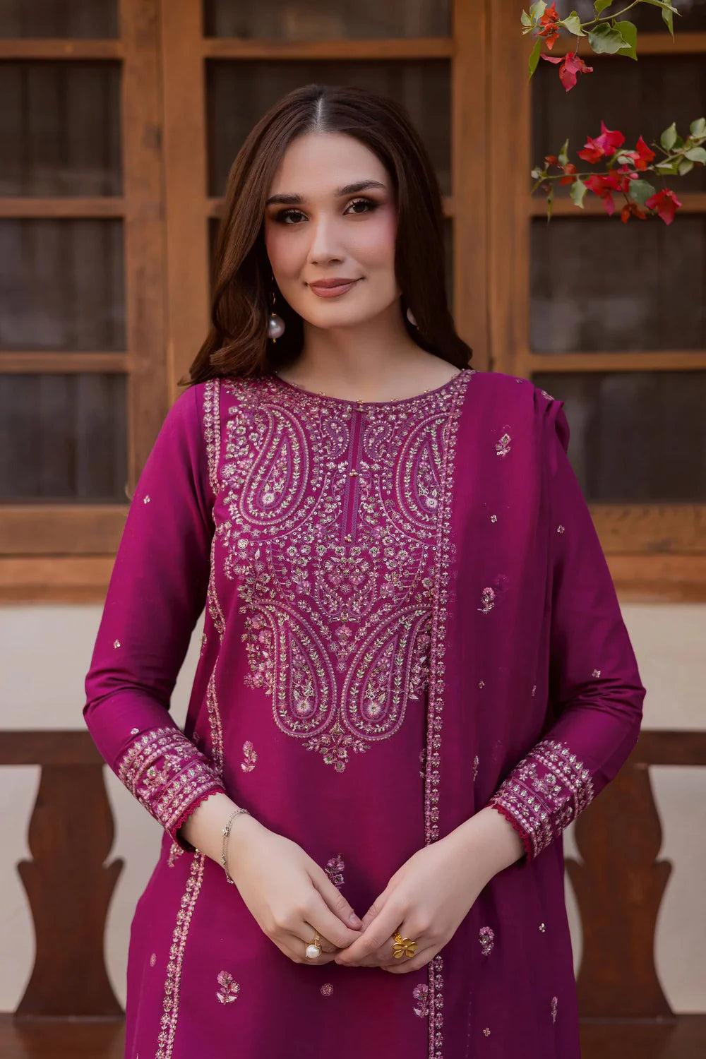 3PC laaj Embroidered