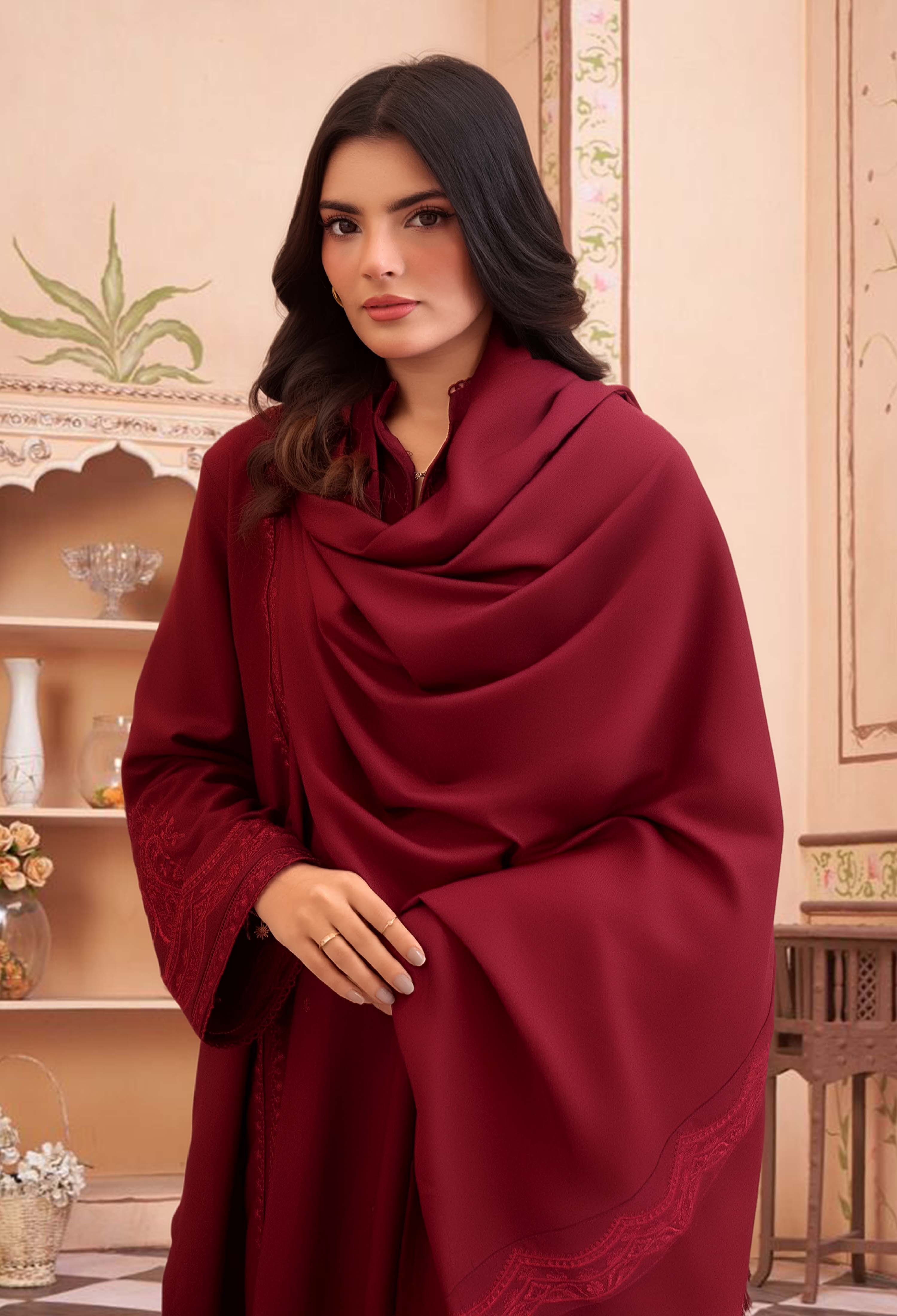 3PC Mehroo Embroidered