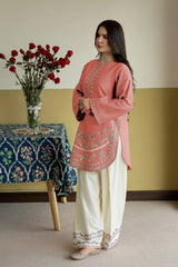 2Pc Eliza Embroidered