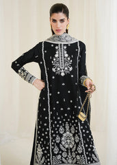 3PC Black Dilbar Embroidered
